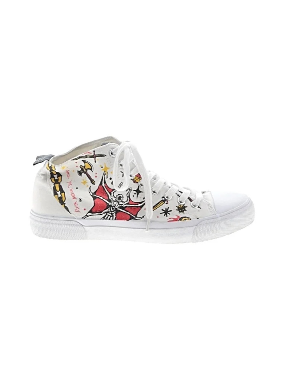 Like New Akedo Stranger Things Hellfire Club High-Top Canvas Sneakers